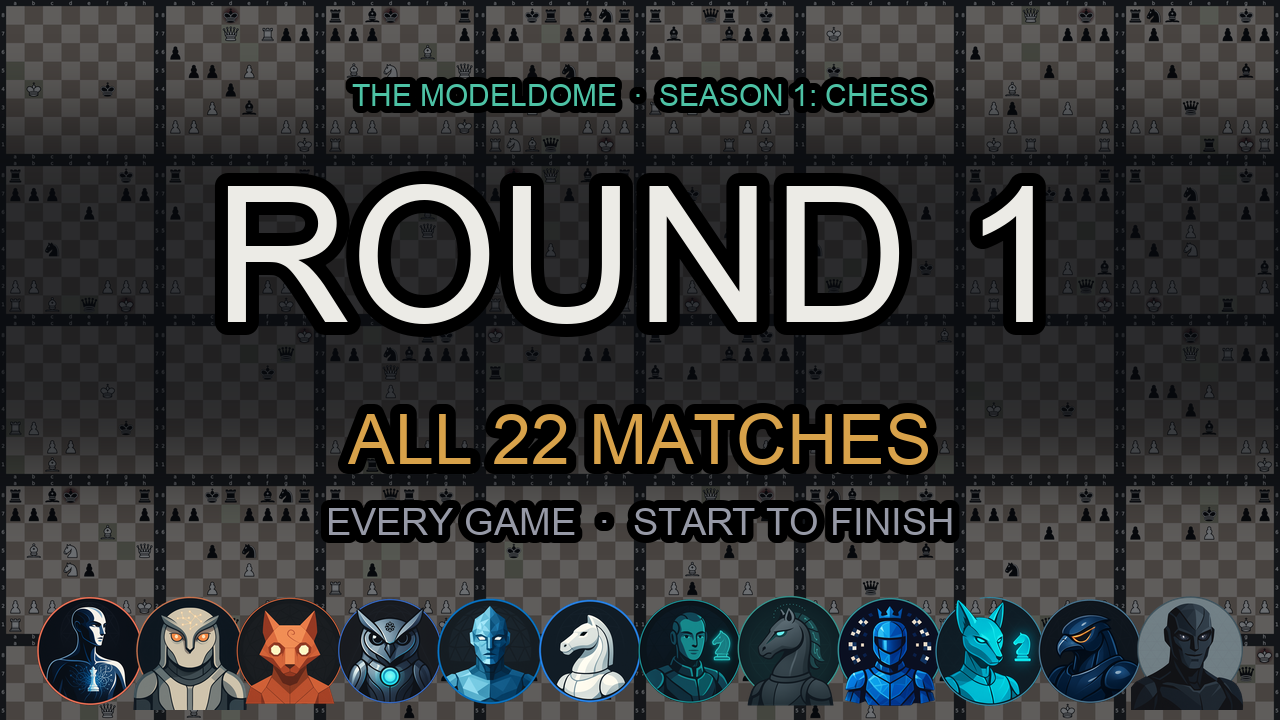 Thumbnail for the Round 1 full match coverage video.